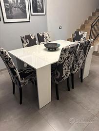 TAVOLO CONSOLE ALLUNGABILE + 6 SEDIE
