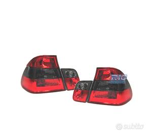 FANALI BMW E46 98-01 ROSSO AFFUMICATO