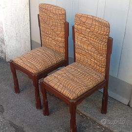 modernariato due sedie Frigerio di Desio