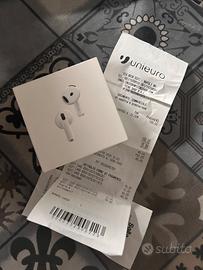 Air pods 4 no silence nuove con scontrino