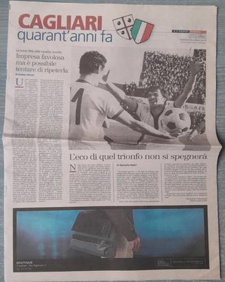 Cagliari Calcio Speciale Scudetto 40 Anni Dopo