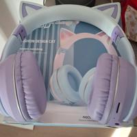 cuffie wireless fashion design cat