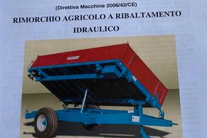 RIMORCHIO AGRICOLO CON RIBALT. IDRAULICO BICCHI