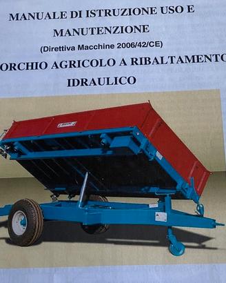 RIMORCHIO AGRICOLO CON RIBALT. IDRAULICO BICCHI