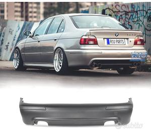 PARAURTI POSTERIORE BMW E39 LOOK M5 DOPPIA USCITA