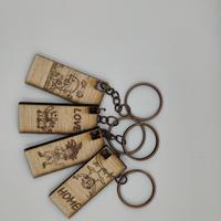 portachiavi in legno da personalizzare 