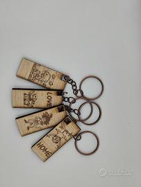 portachiavi in legno da personalizzare 