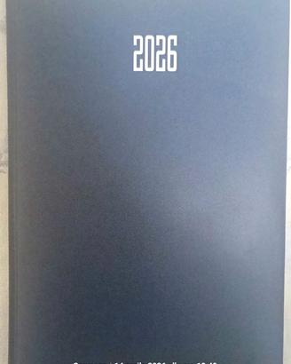 Agenda per l'anno 2026 - giornaliera - formato A4