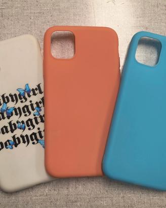 Cover per Iphone 11, silicone, vari colori, nuove
