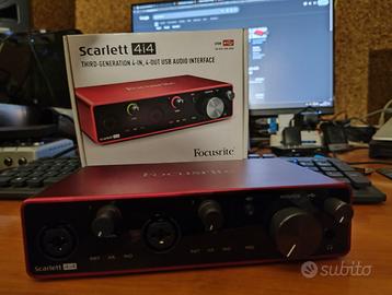 scheda audio Focusrite scarlett 4i4 gen 3