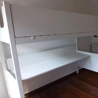Letto a castello con scrivania integrata Febal