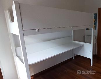 Letto a castello con scrivania integrata Febal