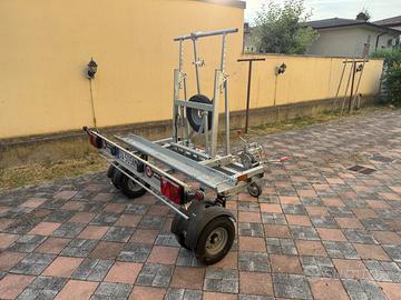 Carrello porta moto trasversale