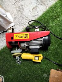 paranco elettrico a fune Startek e braccio  Vevor