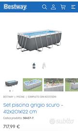 Piscina fuoriterra 4x2x1.22