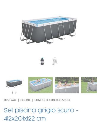 Piscina fuoriterra 4x2x1.22