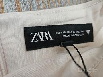 Vestito a tubino beige Zara taglia XS