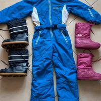 ABBIGLIAMENTO NEVE BIMBO BIMBA TUTA SCARPONI