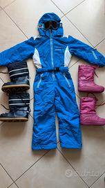ABBIGLIAMENTO NEVE BIMBO BIMBA TUTA SCARPONI