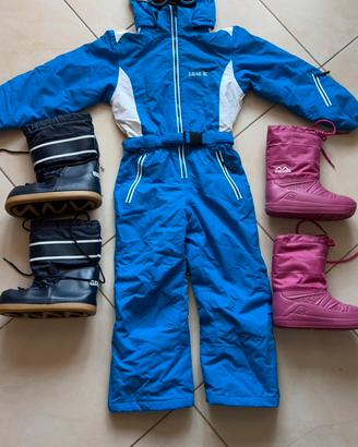 ABBIGLIAMENTO NEVE BIMBO BIMBA TUTA SCARPONI