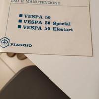 Libretto uso e manutenzione vespa 50 special