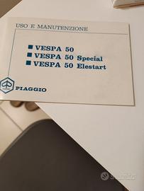 Libretto uso e manutenzione vespa 50 special