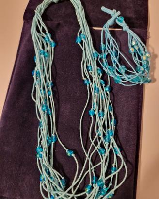 Parure collana + bracciale 
