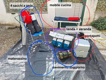 Tenda campeggio Arpenaz family 4.1 F&B
