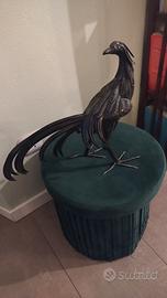 Vintage scultura gallo in ferro battuto lavorato