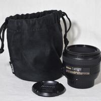 Nikon AF-S 50mm f/1.4 G, tappi originali e sacca