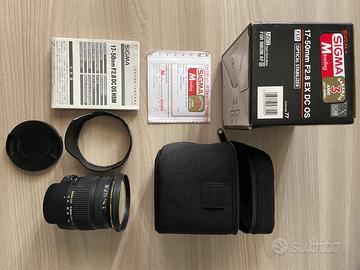 Sigma 17-50 F2.8 EX DC attacco Nikon AF D