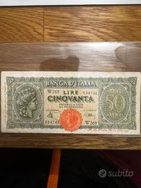50 Lire Italia Turrita 10/12/1944 serie sost W