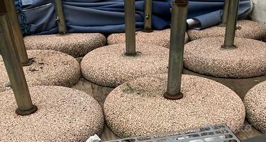 Piedi in granito per ombrelloni + ombrellone