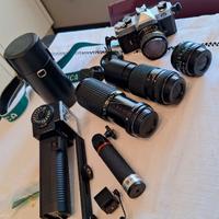 FOTOCAMERA REFLEX FUJICA STX-1  4 Obiettivi +Borsa