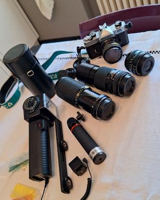 FOTOCAMERA REFLEX FUJICA STX-1  4 Obiettivi +Borsa