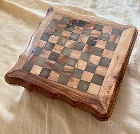 Scatola giochi legno vintage 4 giochi