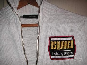 Dsquared2 maglione cotone bianco