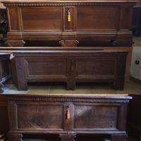 Tre cassapanche antiche in legno massello