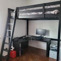 Soppalco ikea e materasso una piazza e mezza