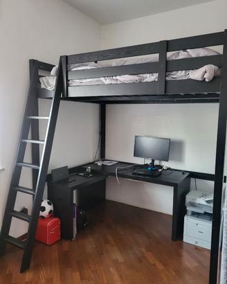 Soppalco ikea e materasso una piazza e mezza