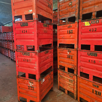 Contenitori metallici con slitta lato lungo