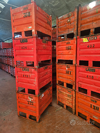 Contenitori metallici con slitta lato lungo