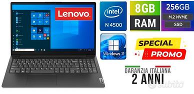 LENOVO INTEL N4500 8GB SSD 256GB WIN11 GAR. 2 ANNI