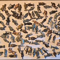 lotto di 100 soldatini in metallo kinder 40mm