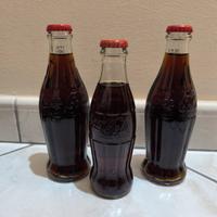 3 Bottiglie Coca Cola Vintage 