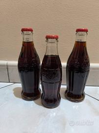 3 Bottiglie Coca Cola Vintage 