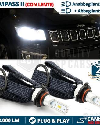 Kit LED HB3 per Fari JEEP COMPASS 2 CANbus 8000LM