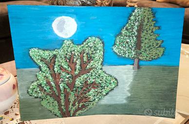 alberi e la Luna 