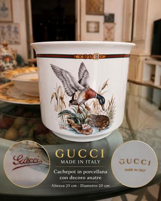 Gucci vintage cachepot porcellana Made in Italy