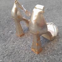 Bellamica sandali golden effetto grunge tacco alto